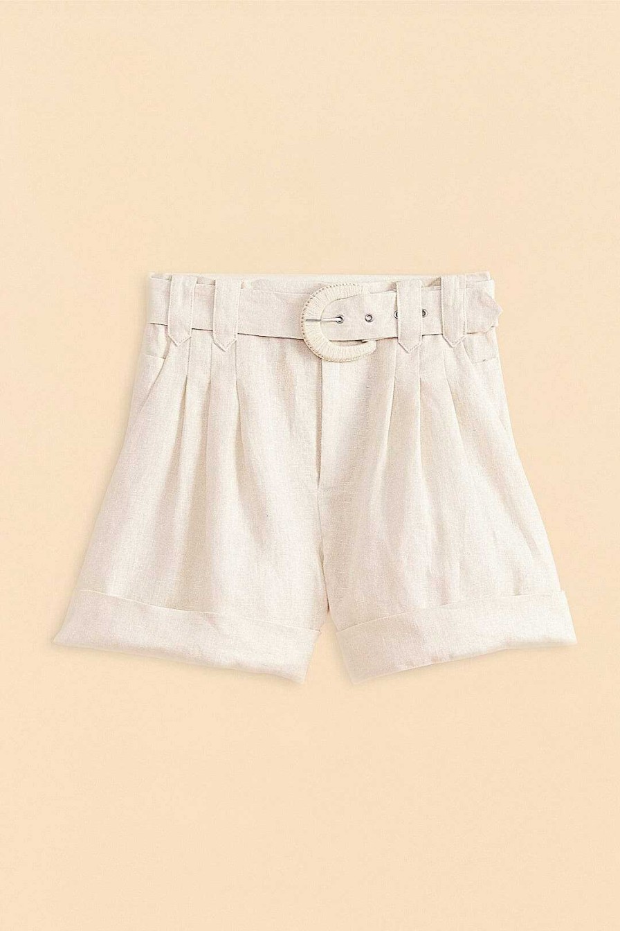 Bottoms FARM Rio | Off-White Tailored Shorts