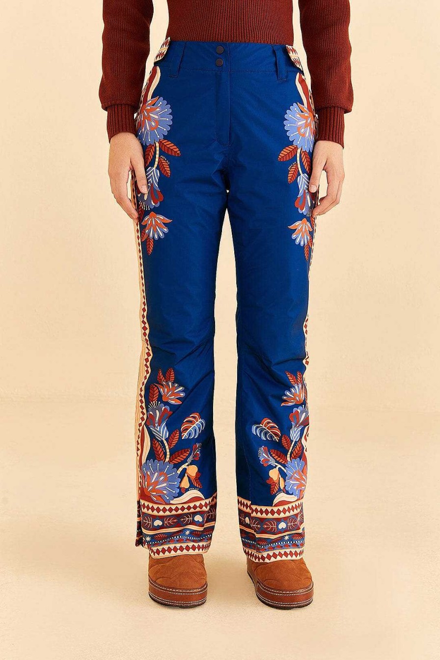 Bottoms FARM Rio | Blue Nature Beauty Ski Pants