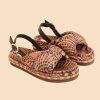 Shoes FARM Rio | Caramel Macawmouflage Puffy Flat Sandal