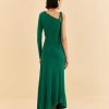 Dresses FARM Rio | Emerald One Shoulder Midi Dress