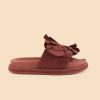 Shoes FARM Rio | Wine Monstera Anatomic Slide Sandal