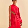 Dresses FARM Rio | Red One Shoulder Maxi Dress