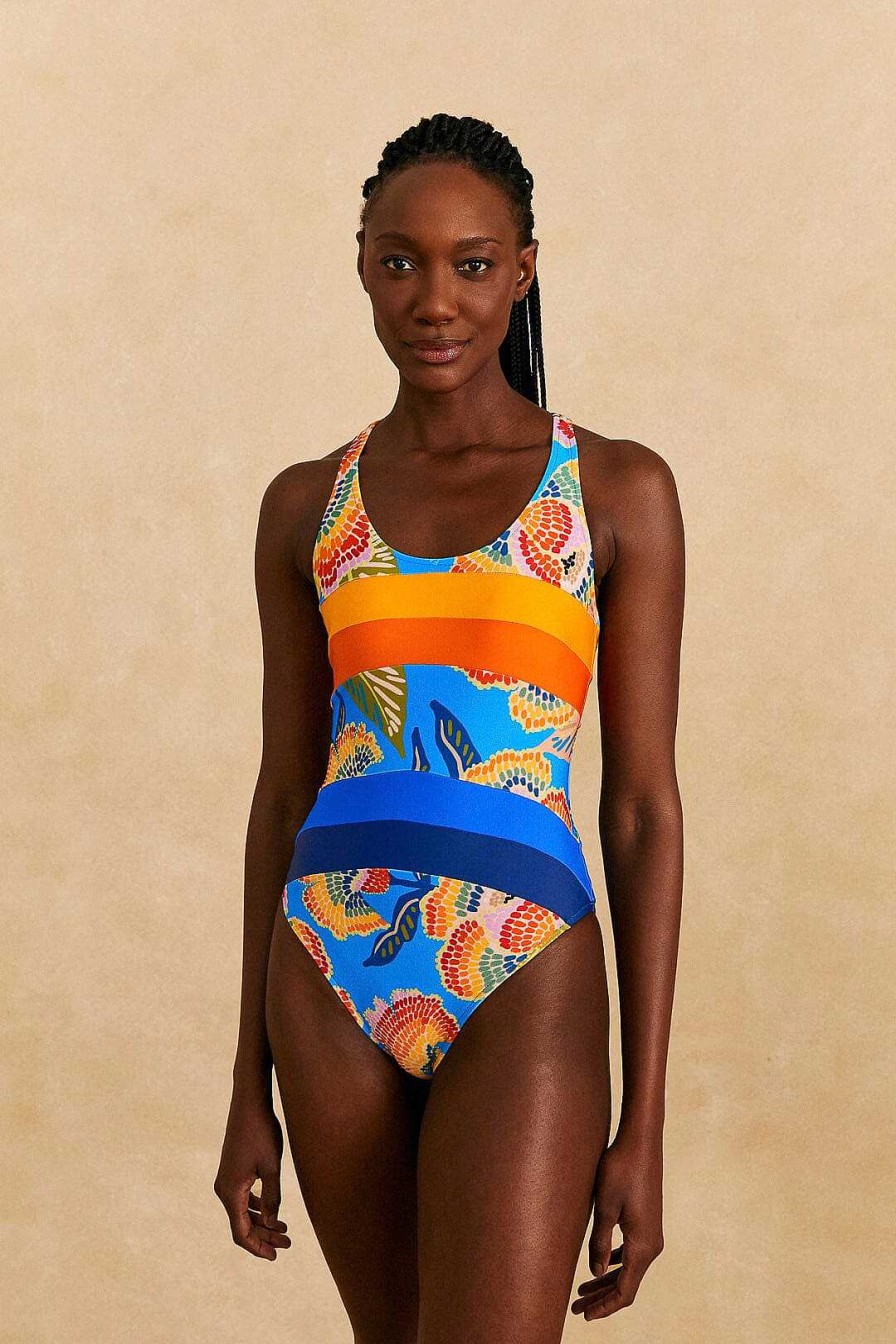 Swimwear FARM Rio | Dewdrop Spectrum One-Piece Swimsuit