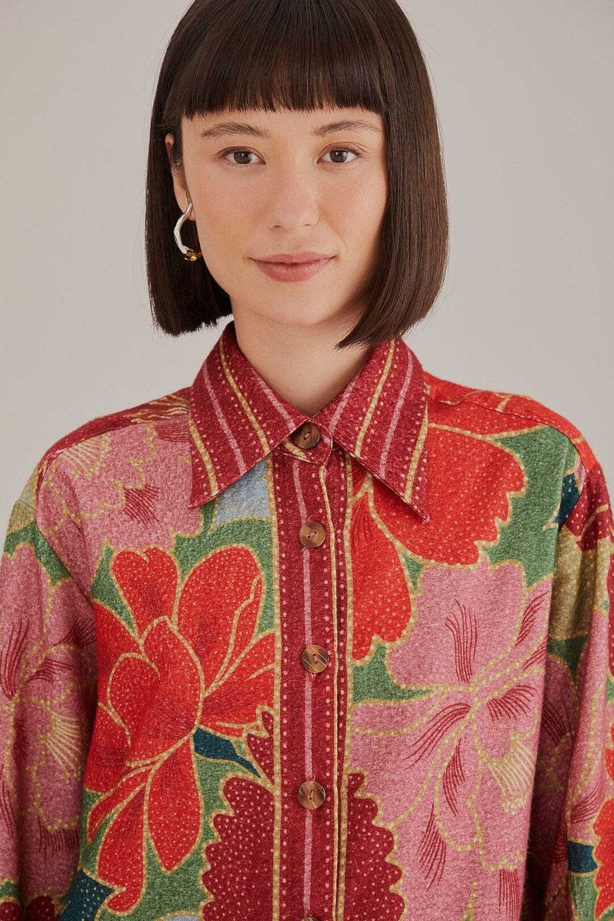 Accessories FARM Rio | Green Solar Chita Long Sleeve Shirt