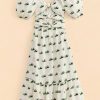 Dresses FARM Rio | Cross Stitch Coconut Embroidered Midi Dress