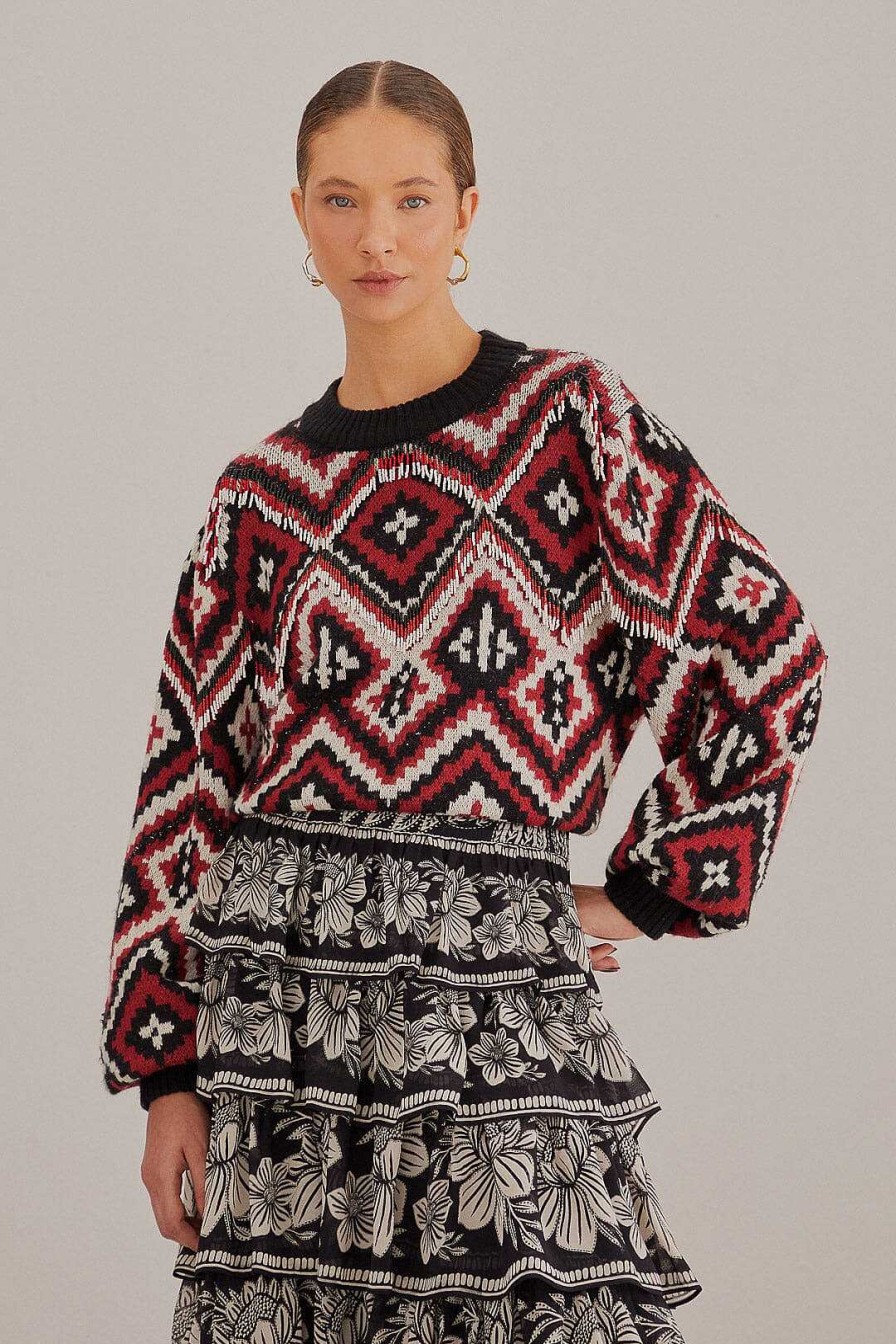 Knitwear FARM Rio | Rauti Beaded Knit Sweater