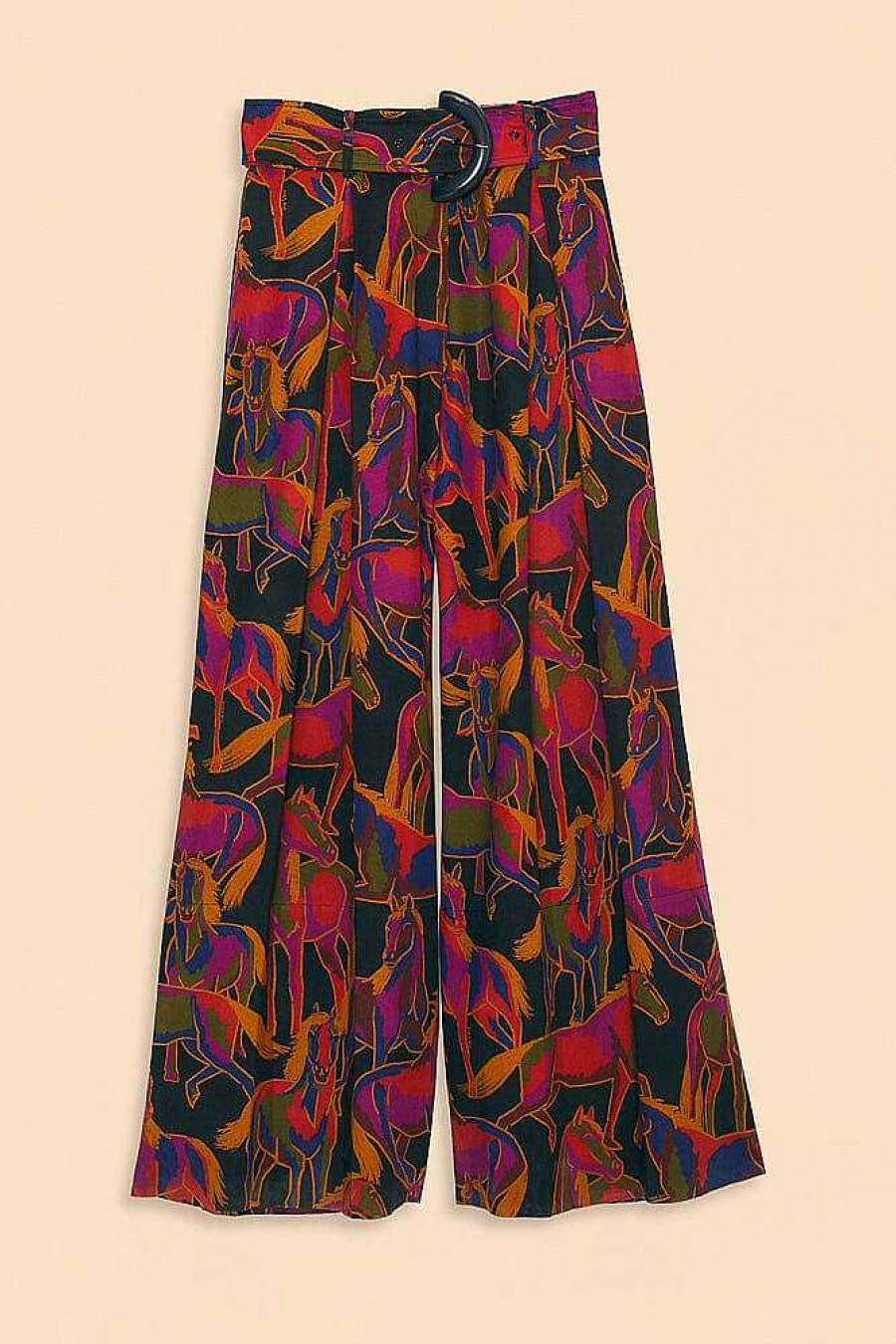 Bottoms FARM Rio | Black Wild Horses Pants