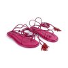 Shoes FARM Rio | Pink Lace Up Flat Sandal