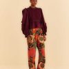 Bottoms FARM Rio | Black Vintage Garden Low Waisted Pants