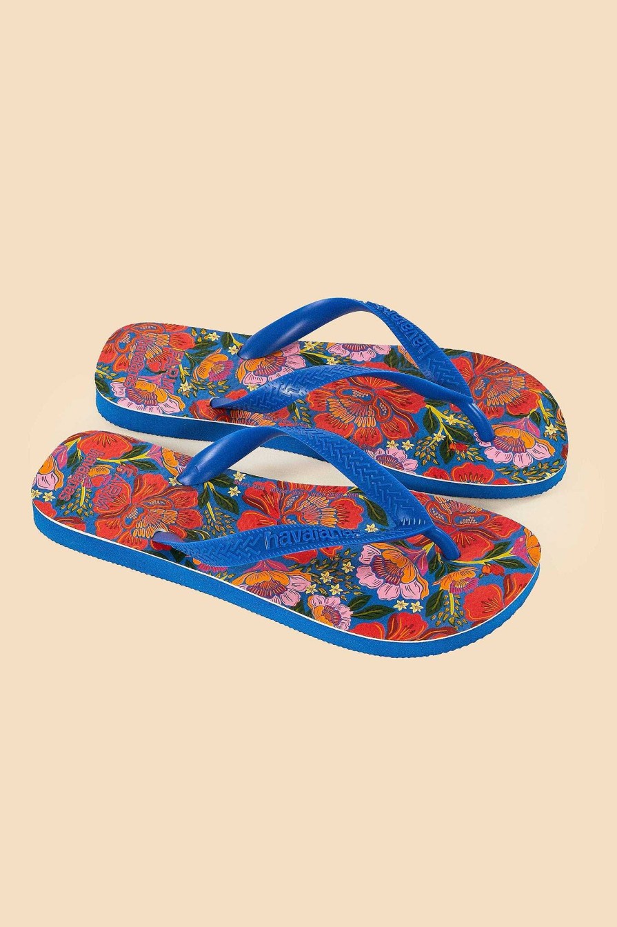 Shoes FARM Rio | Blue Flowers Garden Havaianas Sandals