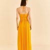 Dresses FARM Rio | Yellow Sleeveless Maxi Dress With Sun Buckle