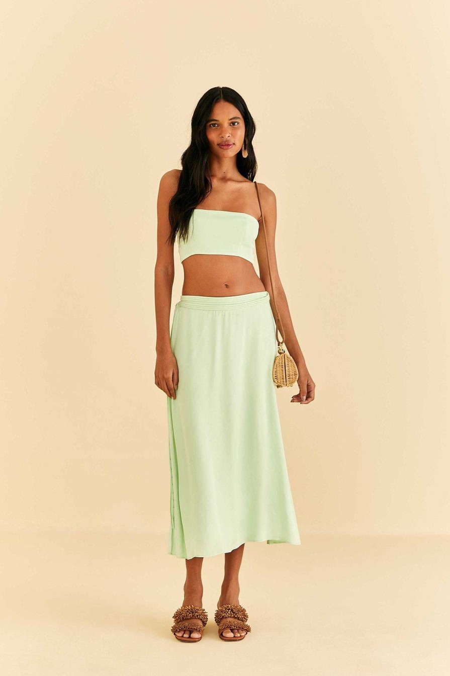 Bottoms FARM Rio | Mint Midi Skirt