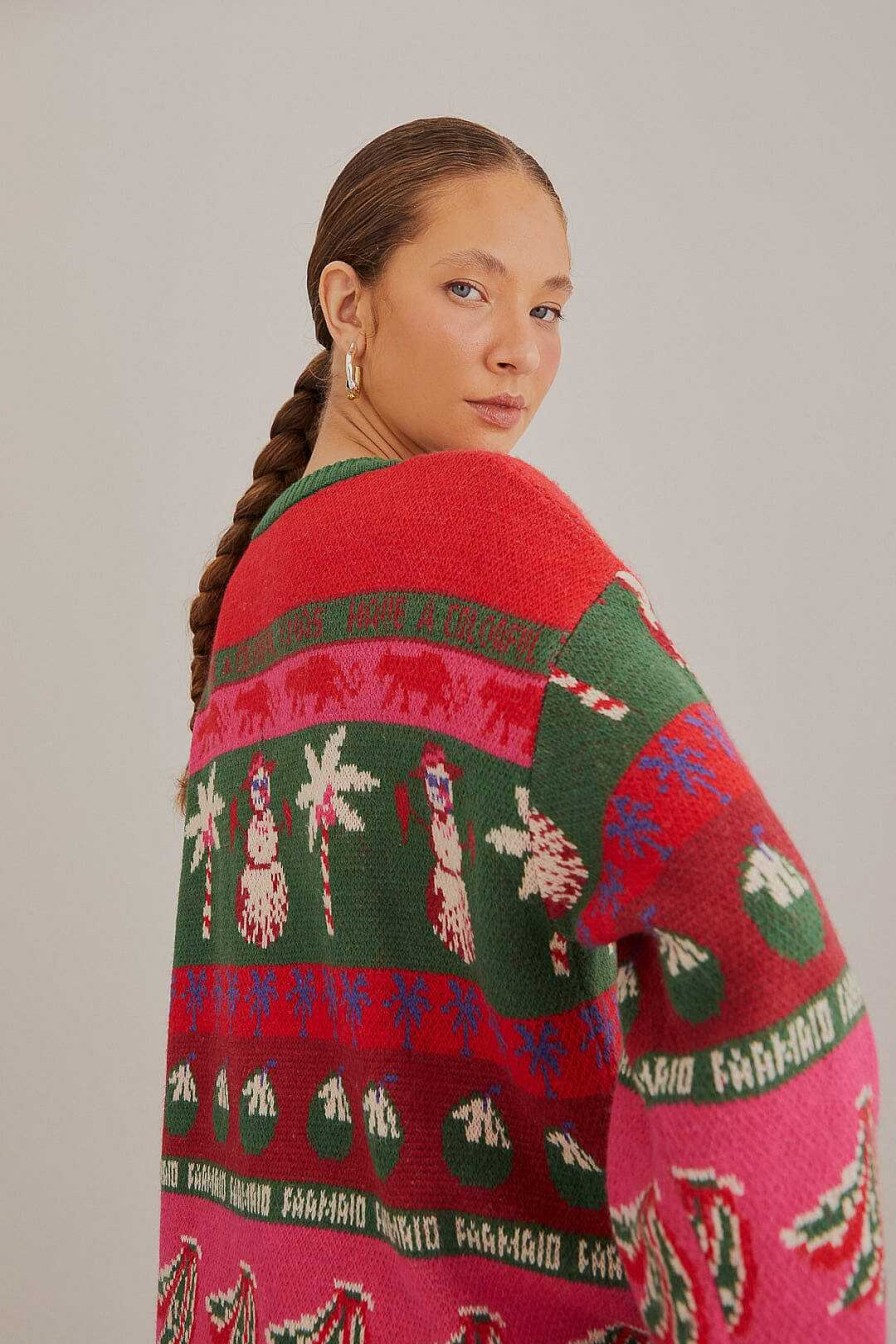 Accessories FARM Rio | Tropical Christmas Ainika Cardigan