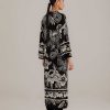 Dresses FARM Rio | Black Paisley Bloom Knit Dress