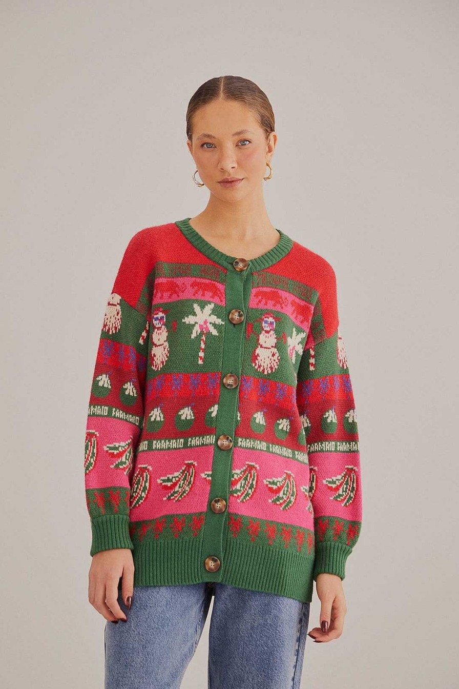 Accessories FARM Rio | Tropical Christmas Ainika Cardigan