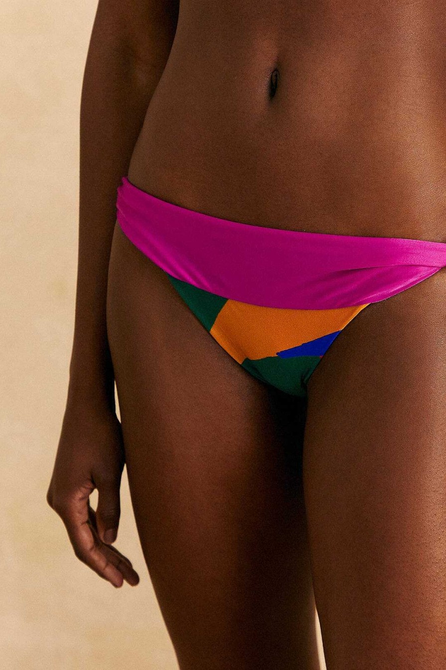 Swimwear FARM Rio | Colorful Leaves Bikini Bottom