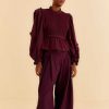 Bottoms FARM Rio | Burgundy Tailored Pants