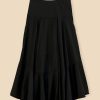 Bottoms FARM Rio | Black Ruffle Maxi Skirt