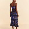 Bottoms FARM Rio | Blue Martina Scarf Beaded Midi Skirt