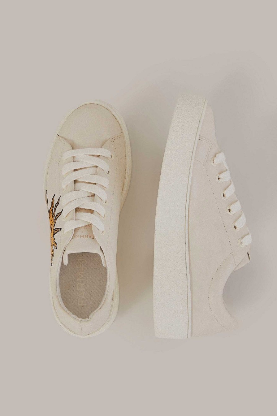 Shoes FARM Rio | Off-White Flatform Sneaker