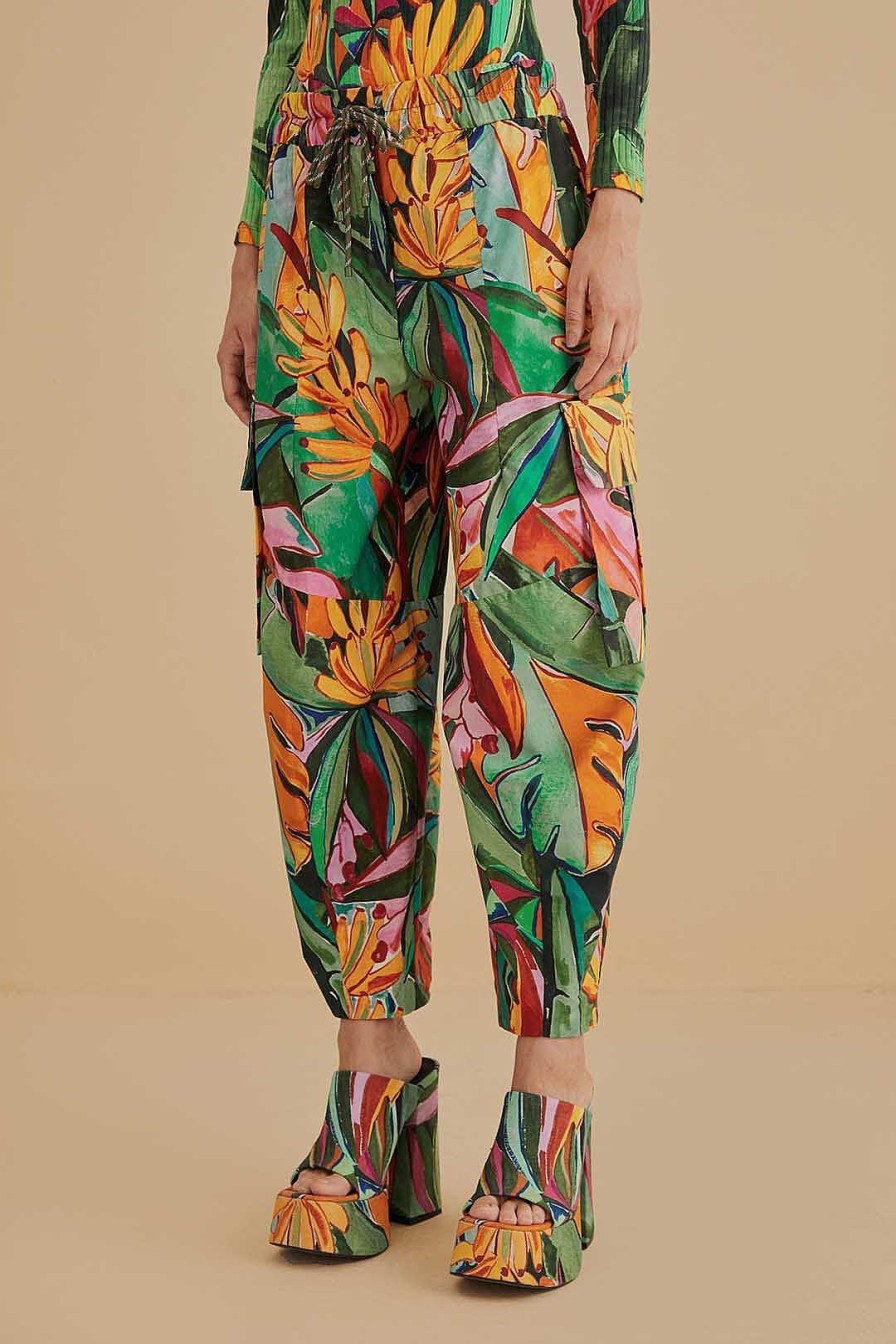 Bottoms FARM Rio | Multicolor Banana Foliage Pants