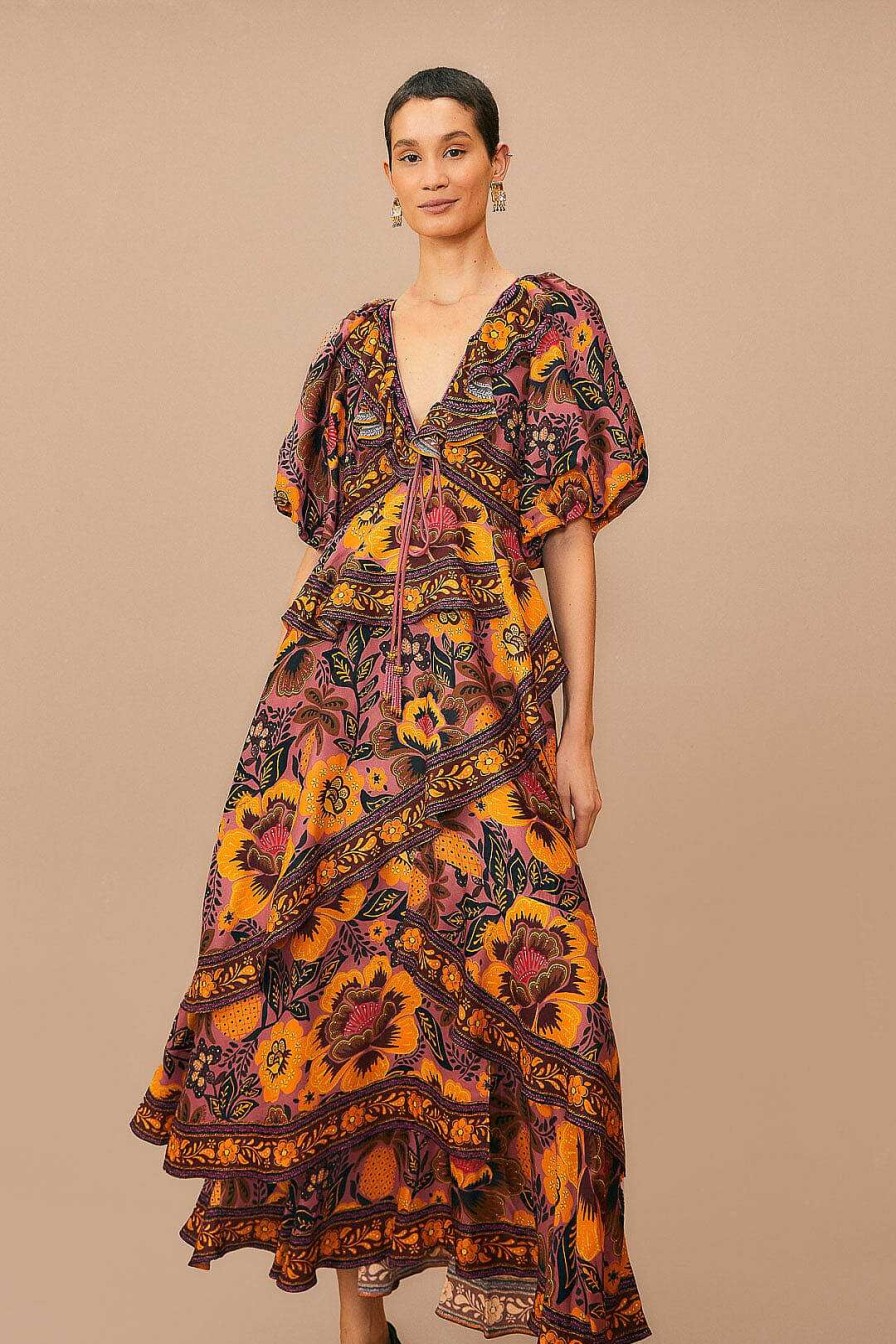 Dresses FARM Rio | Blush Garden Bloom Maxi Dress