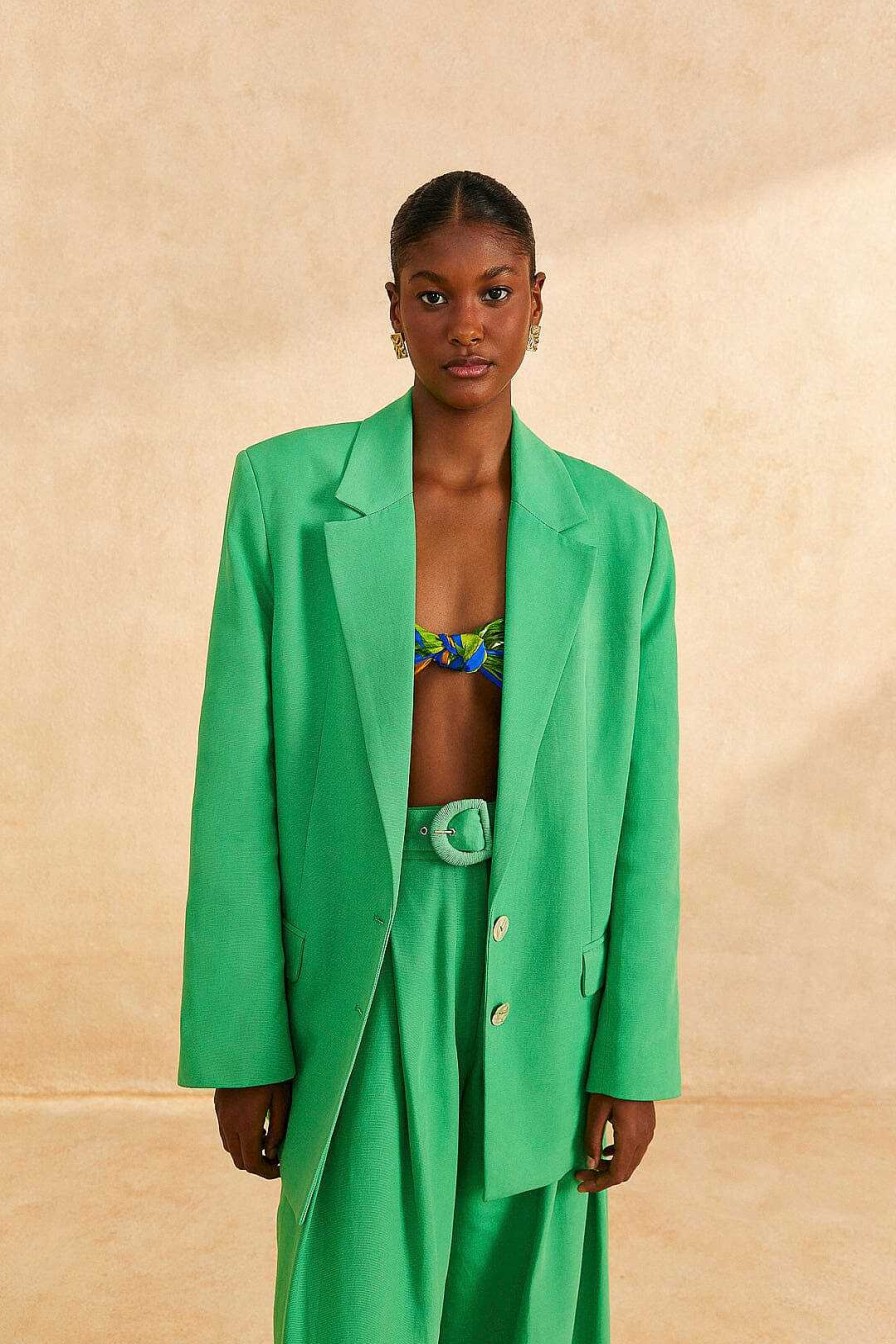 Outerwear FARM Rio | Bright Green Blazer