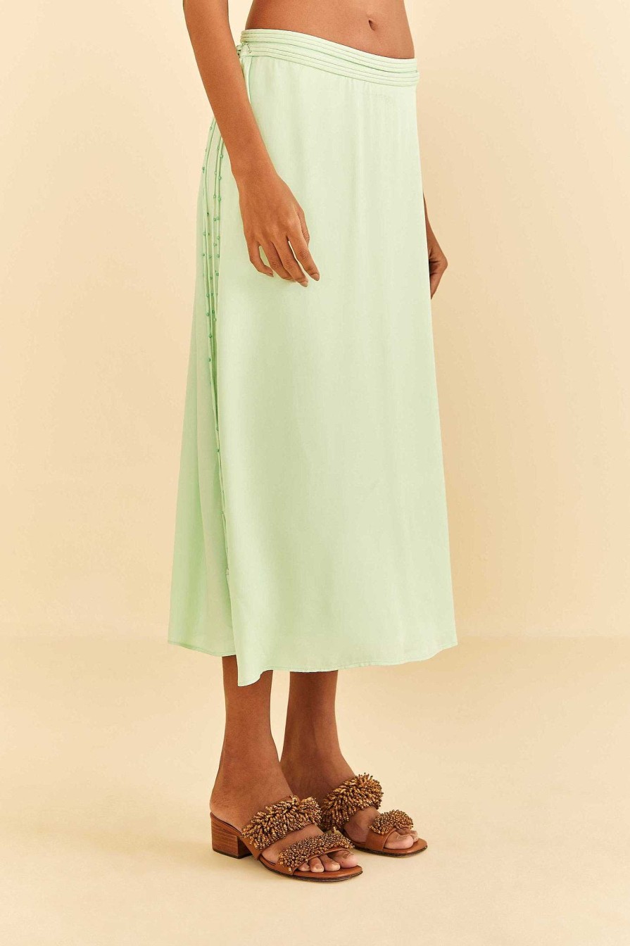 Bottoms FARM Rio | Mint Midi Skirt