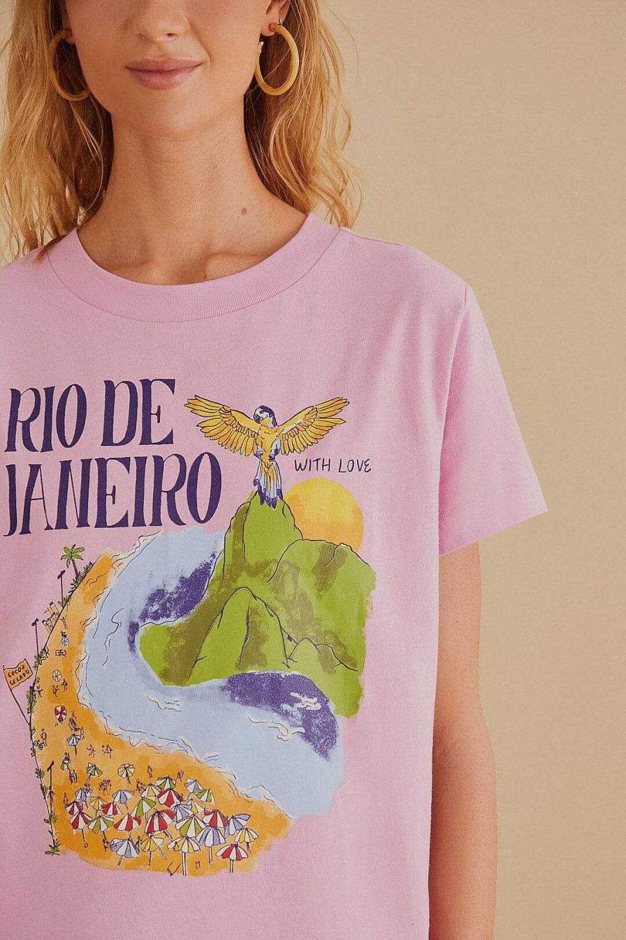 Tops, Shirts & Blouses FARM Rio | Rio De Janeiro Organic Cotton Fit T-Shirt