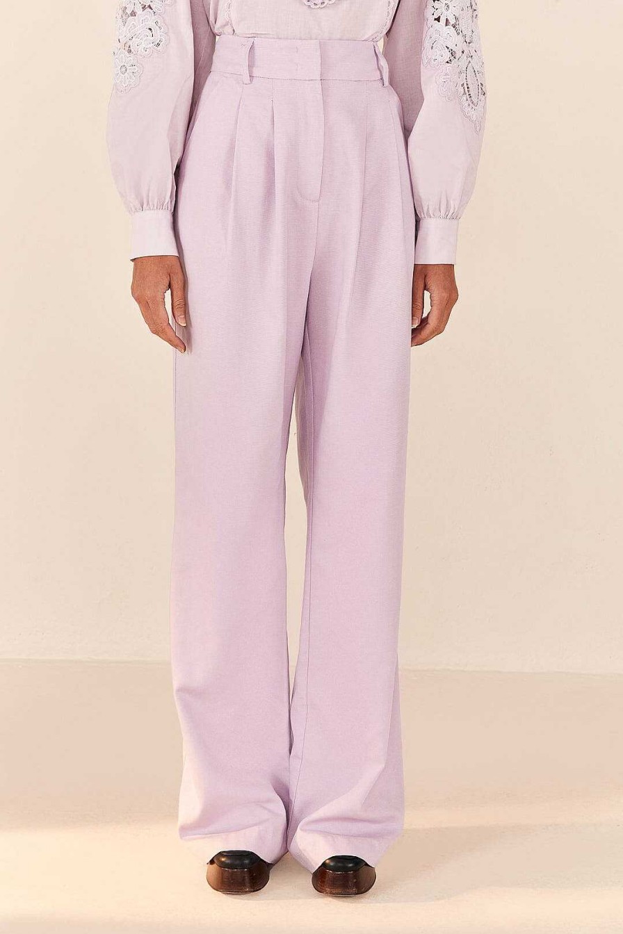 Bottoms FARM Rio | Lilac Low Waisted Pants