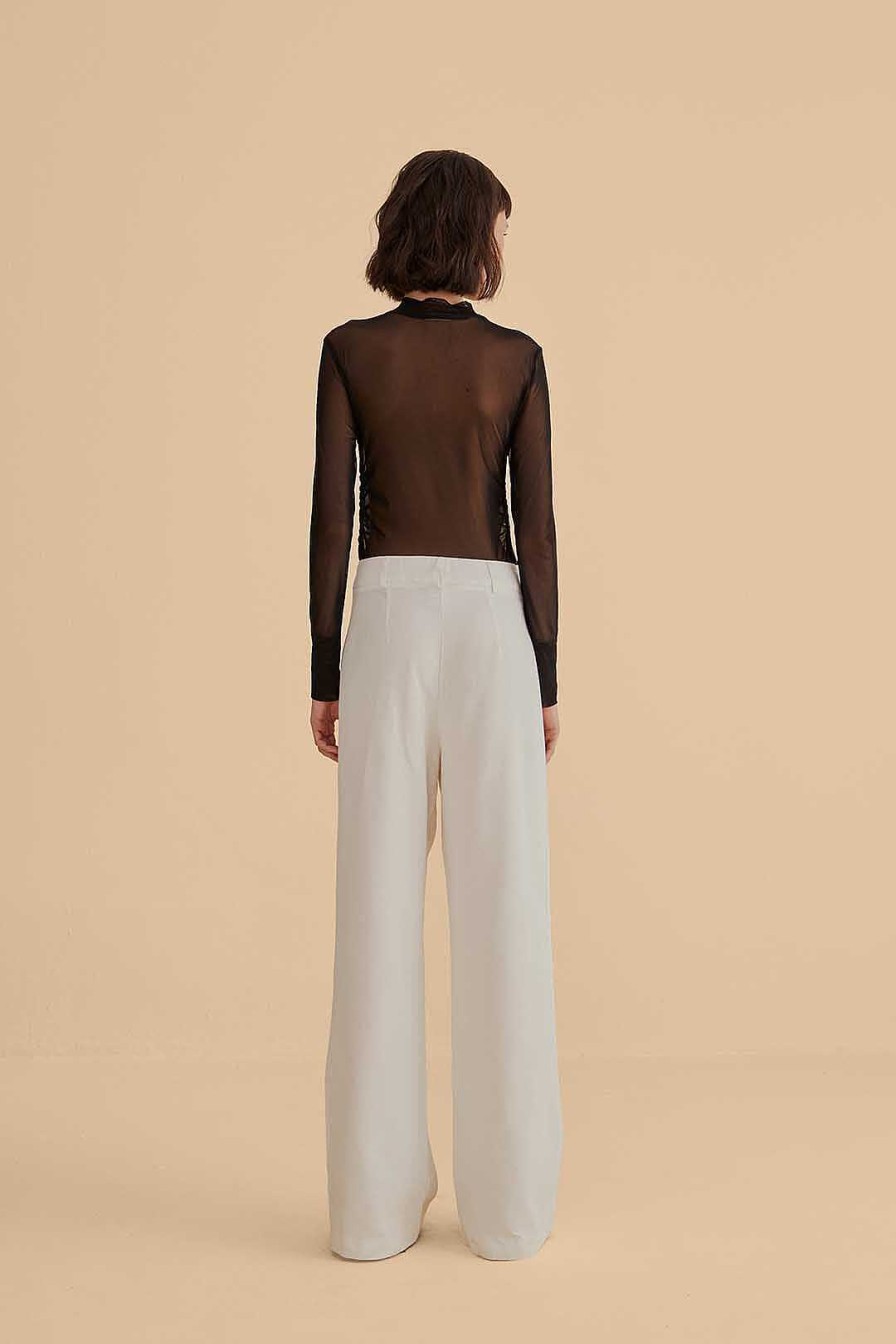 Bottoms FARM Rio | Off-White Wide Pants