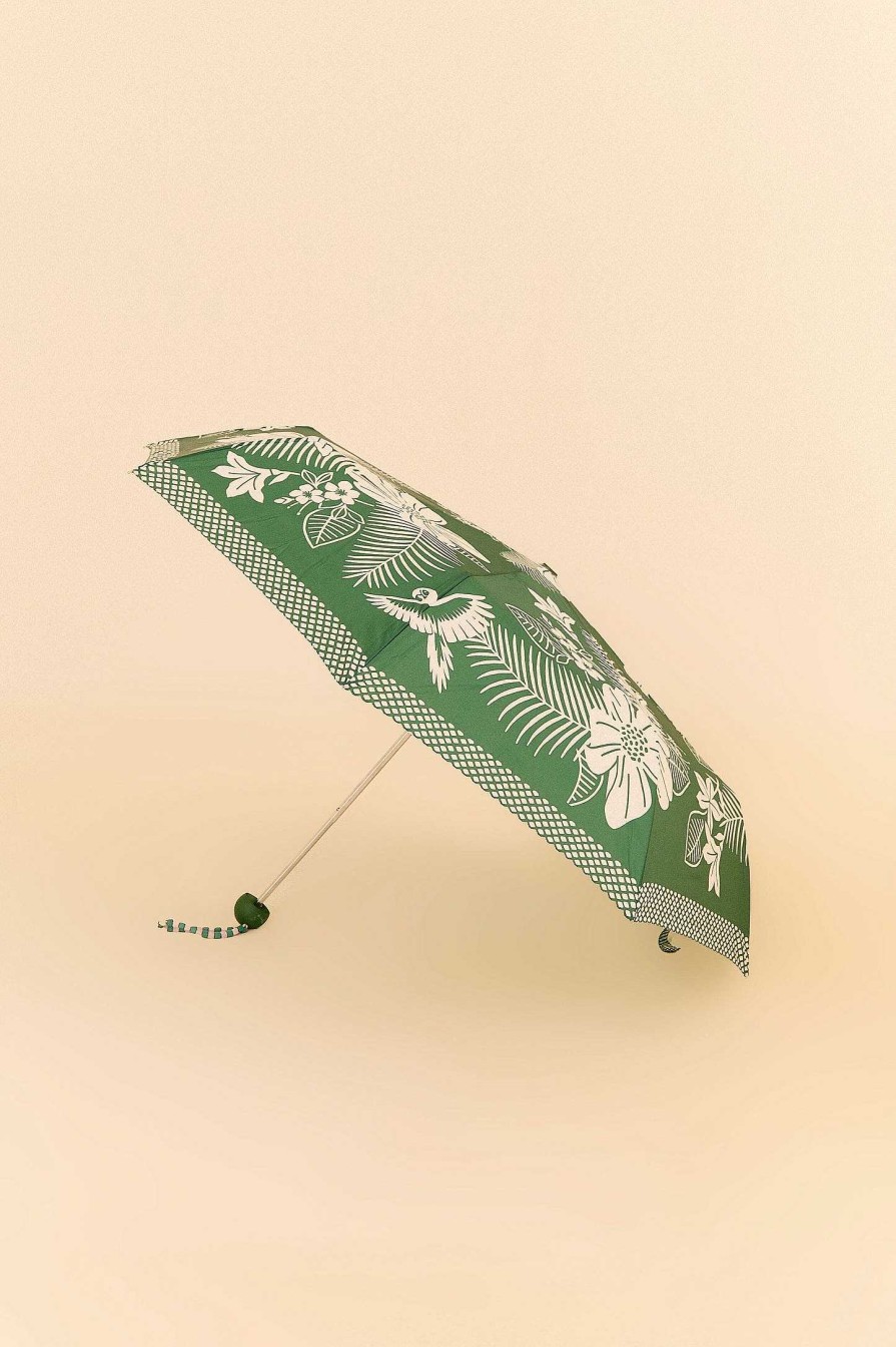 Accessories FARM Rio | Green Macaw Elegance Umbrella