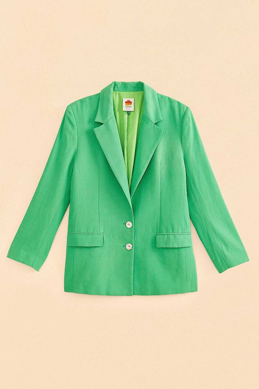 Outerwear FARM Rio | Bright Green Blazer