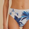 Swimwear FARM Rio | Dream Sky High Waisted Bikini Bottom