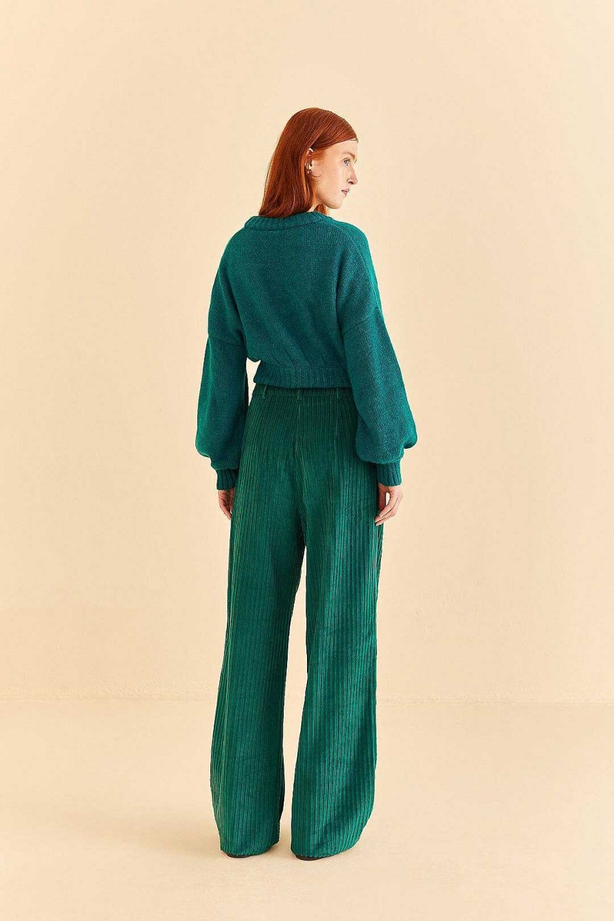 Bottoms FARM Rio | Emerald Corduroy Pants