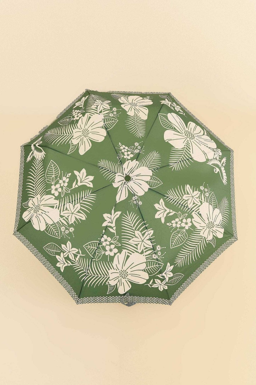 Accessories FARM Rio | Green Macaw Elegance Umbrella