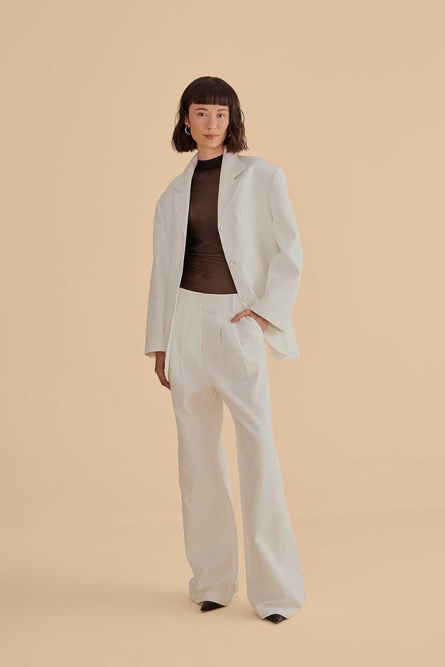 Bottoms FARM Rio | Off-White Wide Pants