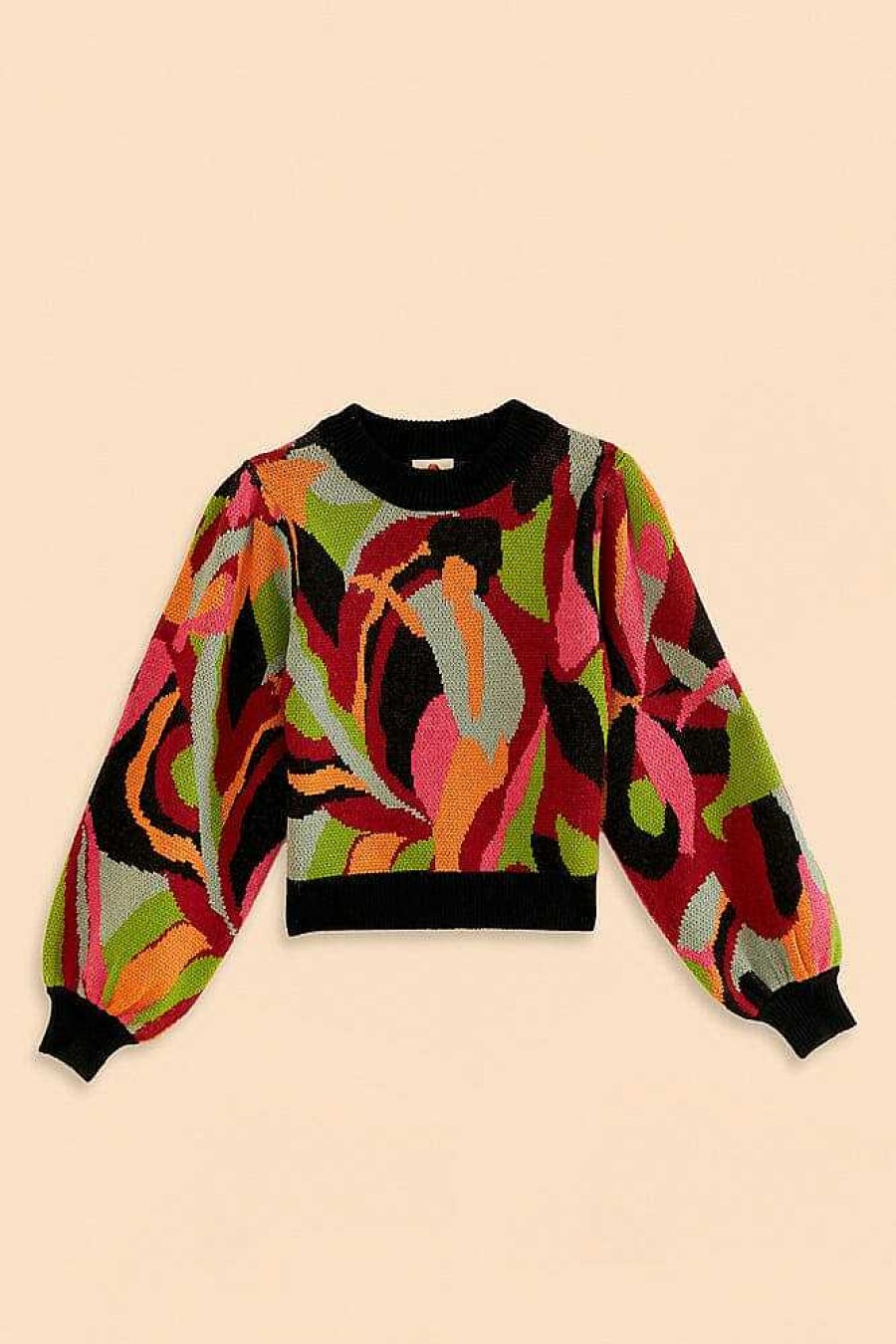 Knitwear FARM Rio | The Multicolor Dance Knit Sweater