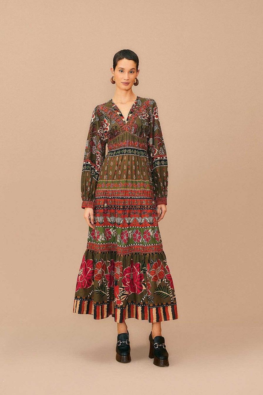 Dresses FARM Rio | Multicolor Ainika Floral Garden Maxi Dress