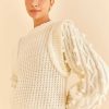 Knitwear FARM Rio | Off-White Braided Sweater