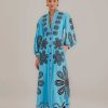 Dresses FARM Rio | Turquoise Richelieu Maxi Dress