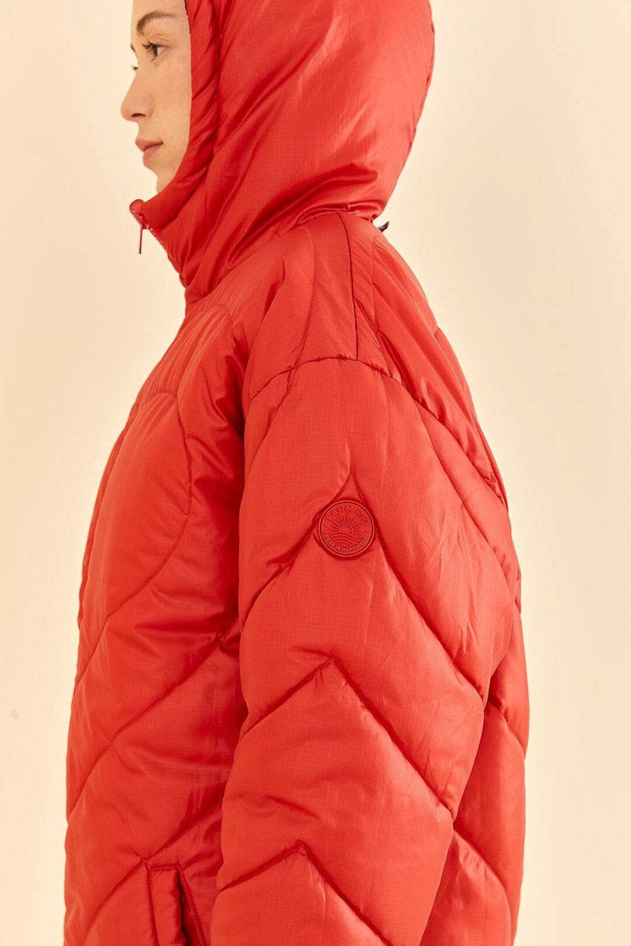 Outerwear FARM Rio | Vintage Wave Reversible Puffer Jacket